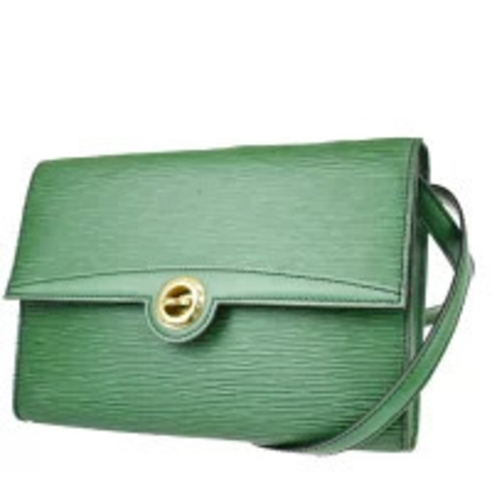 Louis Vuitton Arche Shoulder Bag Clutch Epi Borneo Green Leather